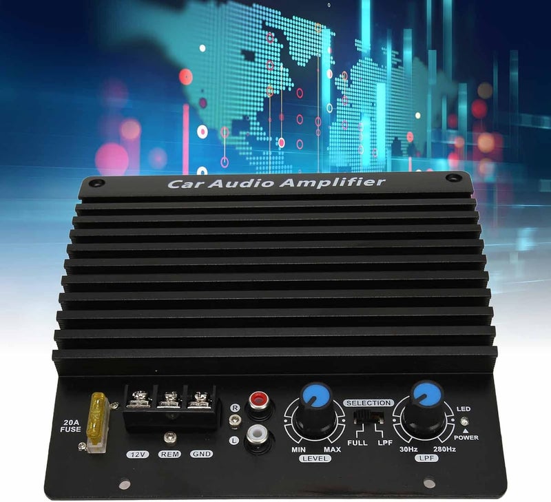 Ejoyous Car Amplifier, 1000W Car Audio High Power Amplifier Amp Board Powerful Bass Sub Woofer Board 12V for 8‑12 Inch Bass Speaker - Image 2